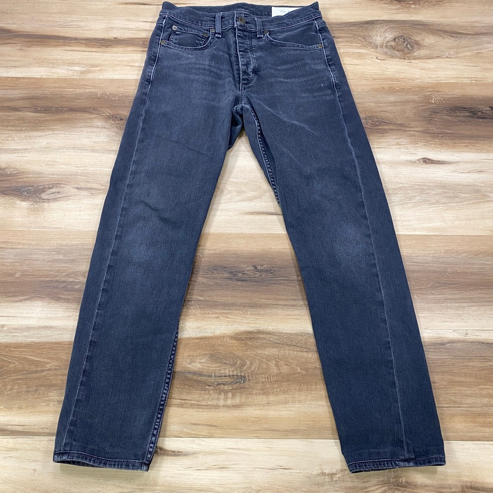 Rag & Bone Fit 2 Jeans Mens 29 Slim Cotton Stretch Kent Washed Black Streetwear